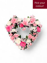 Load image into Gallery viewer, Sacred Heart Memorial Wreath - Artificial flowers 20”D