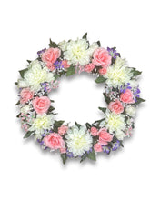 Load image into Gallery viewer, Signature Memorial Wreath - Artificial flowers 20” & 24”