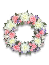 Load image into Gallery viewer, Signature Memorial Wreath - Artificial flowers 20” & 24”D