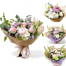 Load image into Gallery viewer, Pretty Pastel Hand-tied Bouquet