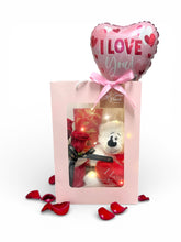 Load image into Gallery viewer, Vday - All-in-one Gift Set (Fresh Rose •Chocolate •Teddy)