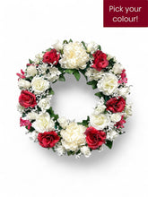 Load image into Gallery viewer, Signature Memorial Wreath - Artificial Flowers 20” & 24”D