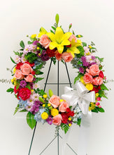Load image into Gallery viewer, Colourful Serenity Wreath