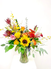 Load image into Gallery viewer, Seasonal Vibrant Vase Arrangement - Deluxe