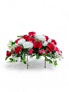 Classic Rose Saddle - Red and White