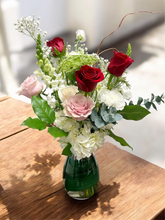 Load image into Gallery viewer, Rosy Harmony Arrangement (Vase) - 2 Sizes
