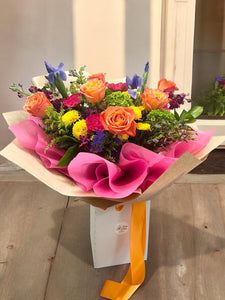 Seasonal Vibrant Hand-tied Bouquet