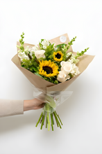 Load image into Gallery viewer, Sunflower and White Rose Bouquet - 2 Sizes
