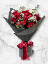 Load image into Gallery viewer, Dozen Roses Bouquet - pick your colour!
