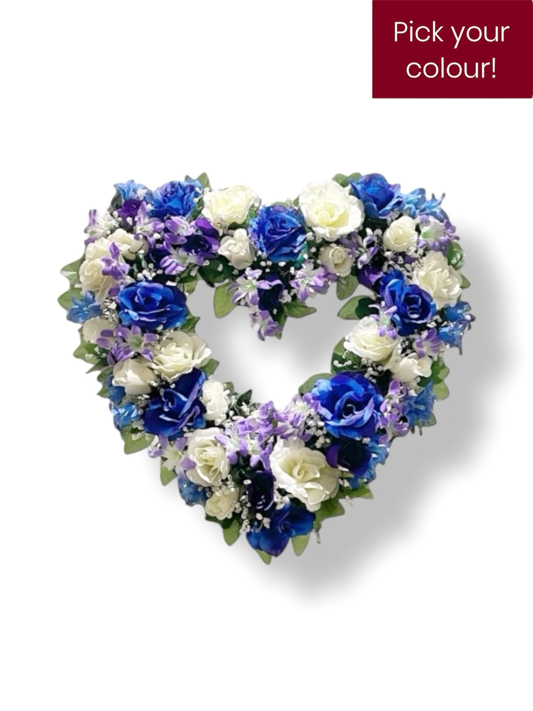 Sacred Heart Memorial Wreath - Artificial flowers 20”
