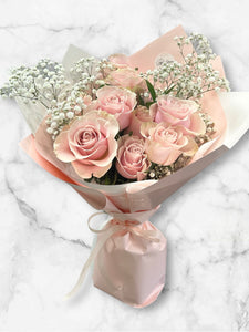 Dozen Roses Bouquet - pick your colour!