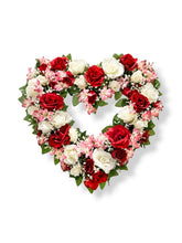 Load image into Gallery viewer, Sacred Heart Memorial Wreath - Artificial flowers 20”
