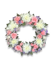 Load image into Gallery viewer, Signature Elegance Memorial Wreath - Artificial flowers 20” &amp; 24”
