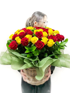 Full of Love Roses Basket