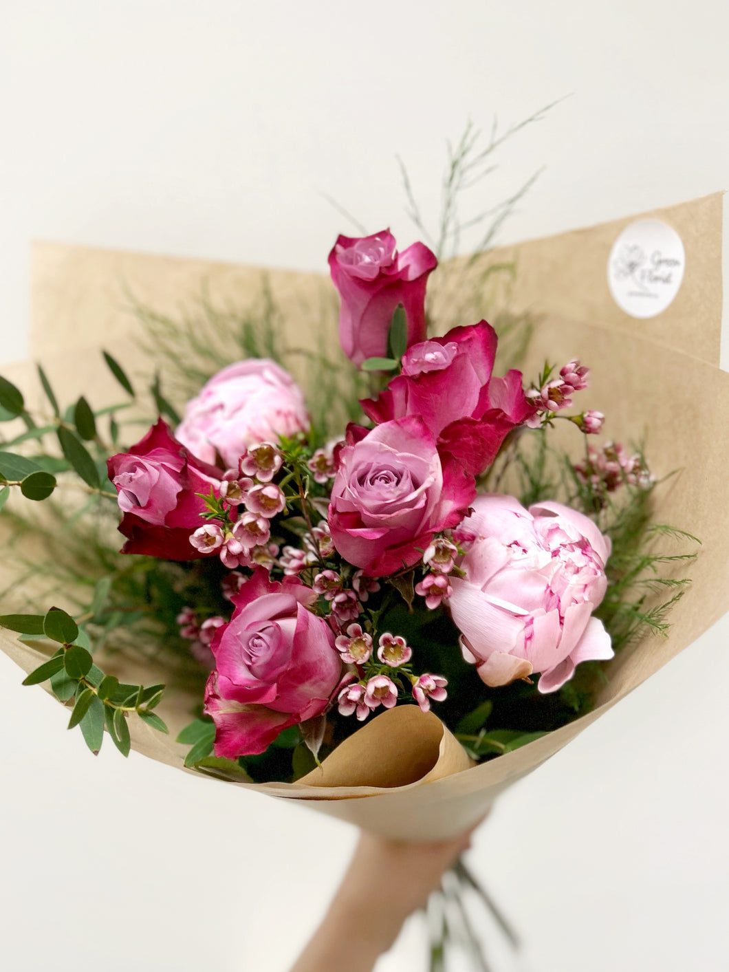 Peony and Roses Romance Bouquet