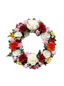 Everbloom Memorial Wreath - Artificial flowers