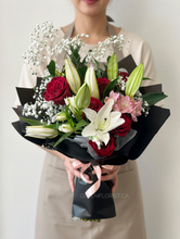 Load image into Gallery viewer, Lily and Rose Elegance Bouquet (2 sizes)
