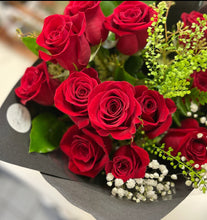 Load image into Gallery viewer, Dozen Roses Bouquet - pick your colour!
