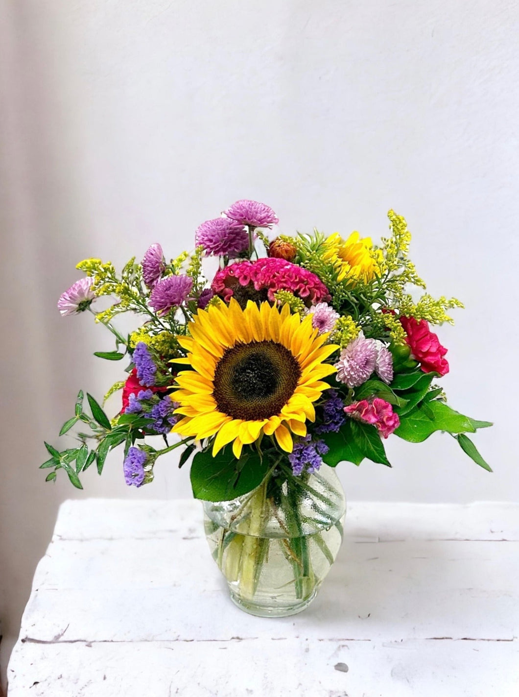 Seasonal Vibrant Vase Arrangement - Basic