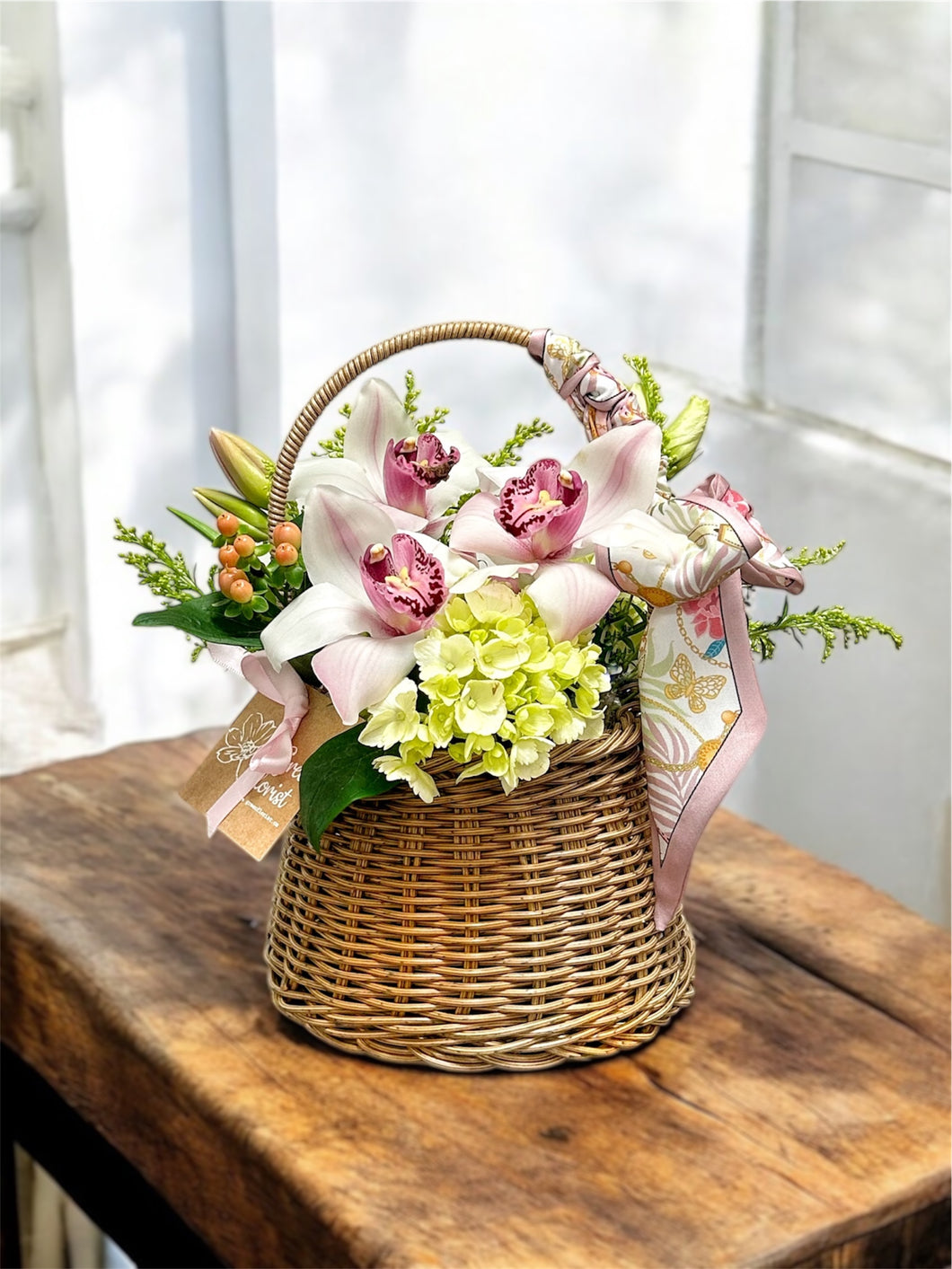Orchid Elegence Basket