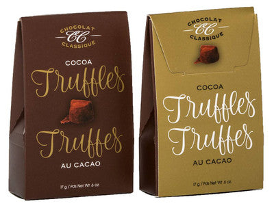 Chocolate Classique cocoa truffles 17g
