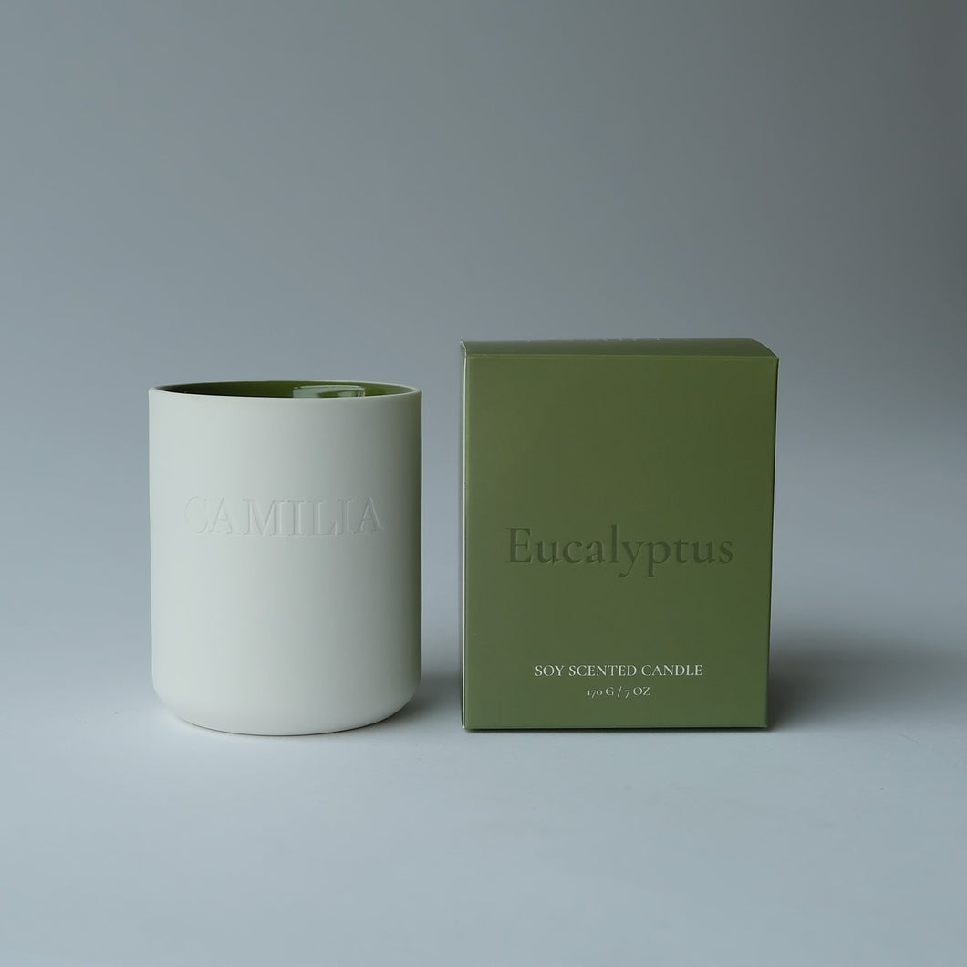 Add Eucalyptus Soy Candle $20