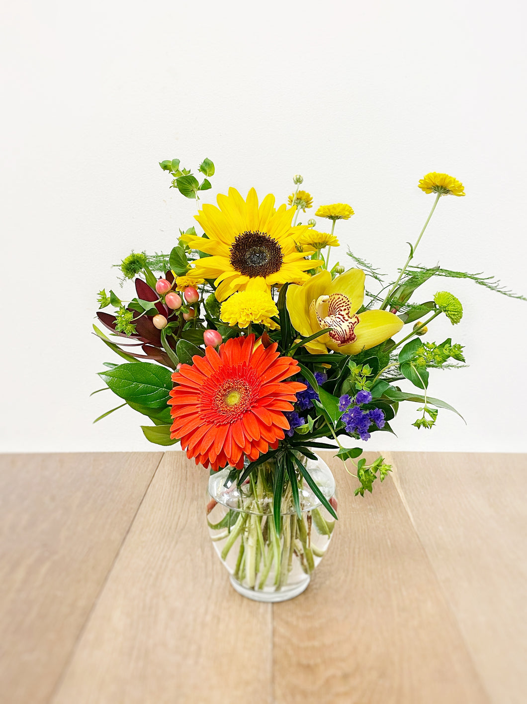 Seasonal Vibrant Vase Arrangement - Small