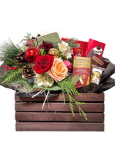 Load image into Gallery viewer, Christmas Flower and Chocolate Gift Set
