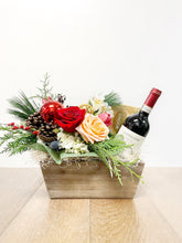 Load image into Gallery viewer, Wine, Flower and Chocolate Gift Set
