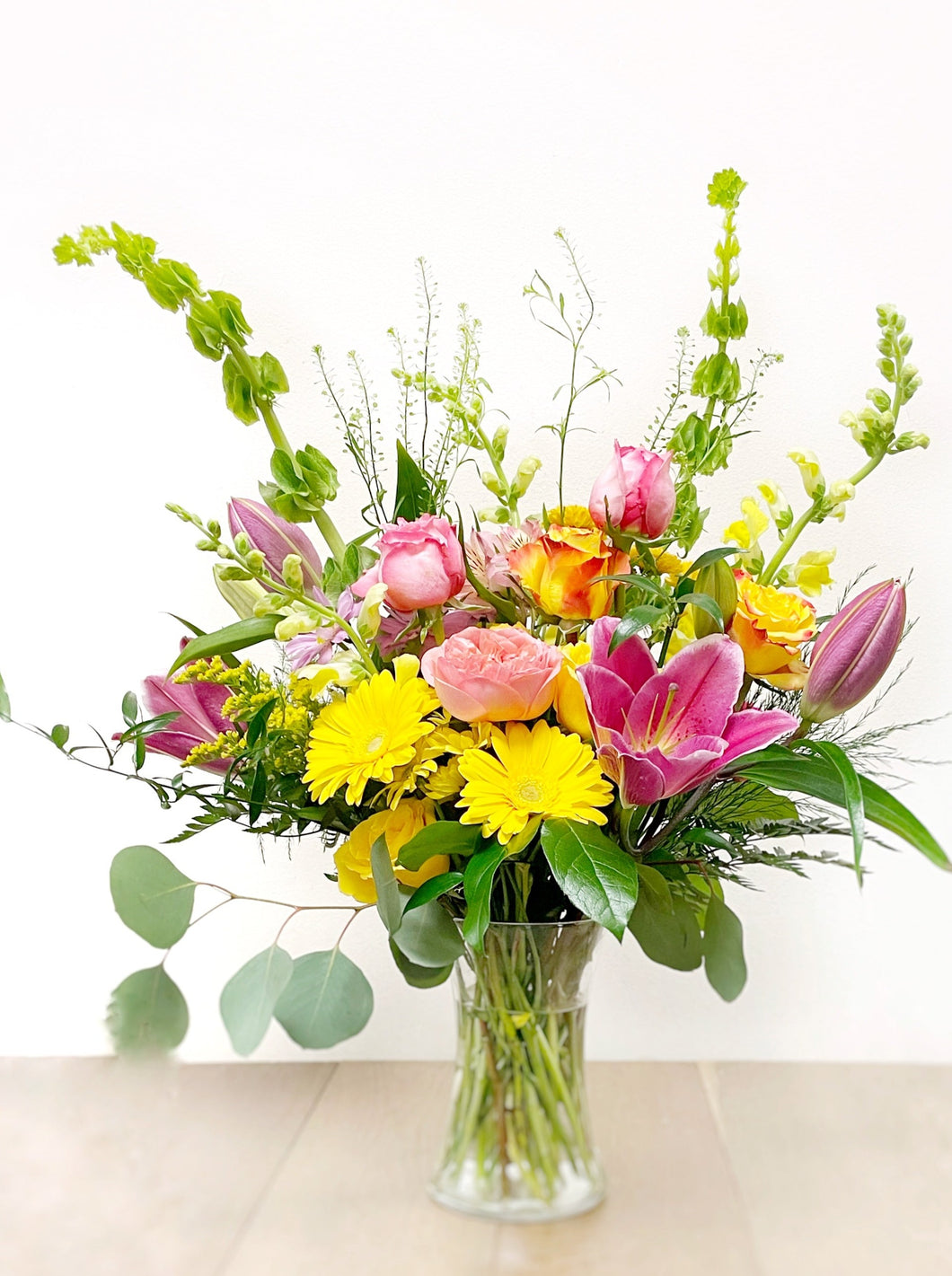 Seasonal Vibrant Vase Arrangement - Premium