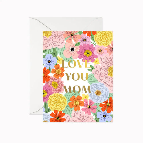 Love You Mom Card | Mother's Day Card