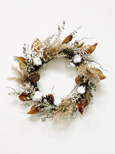 Load image into Gallery viewer, Dried Wreath - White and Neutral
