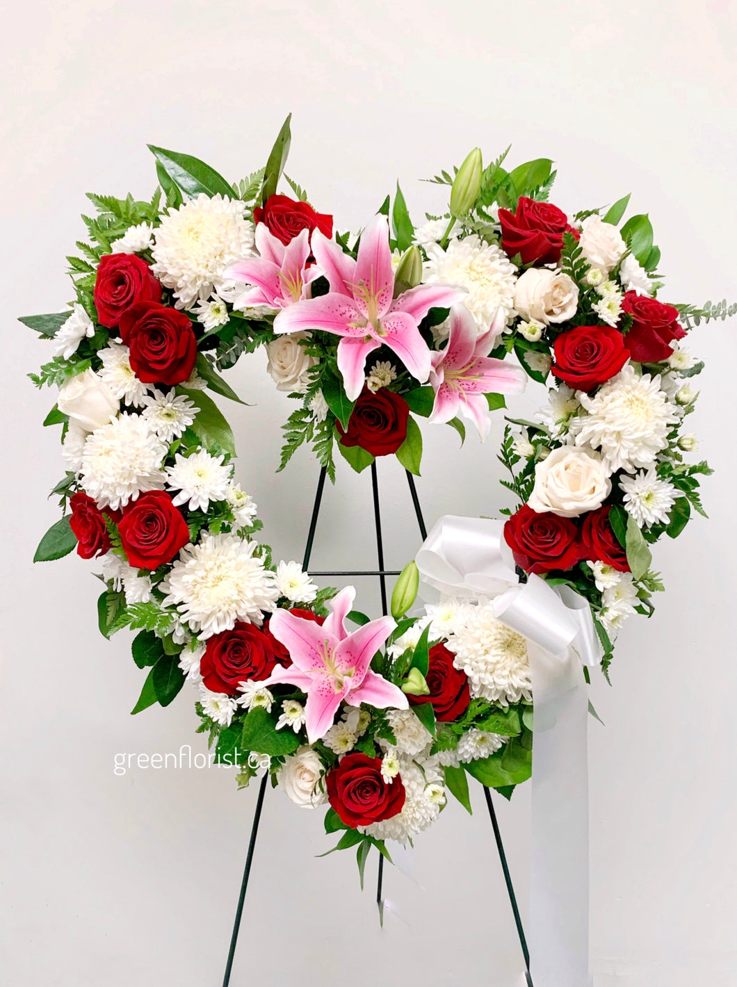 Rose Garden Heart Wreath