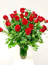 Load image into Gallery viewer, Three Dozen Premium Long Stem Roses Vased
