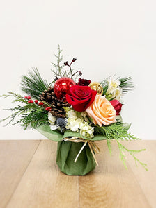 Christmas Flower and Chocolate Gift Set