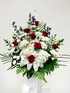 Designer’s Choice Sympathy Floral Basket - 3 sizes