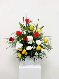 Designer’s Choice Sympathy Floral Basket - 3 sizes