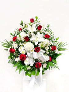 Remembrance Sympathy Floral Basket - 3 sizes