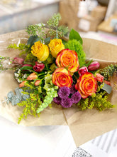 Load image into Gallery viewer, Seasonal Vibrant Hand-tied Bouquet
